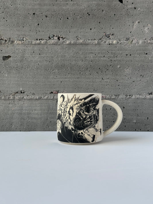 Kuma x Saturn mug